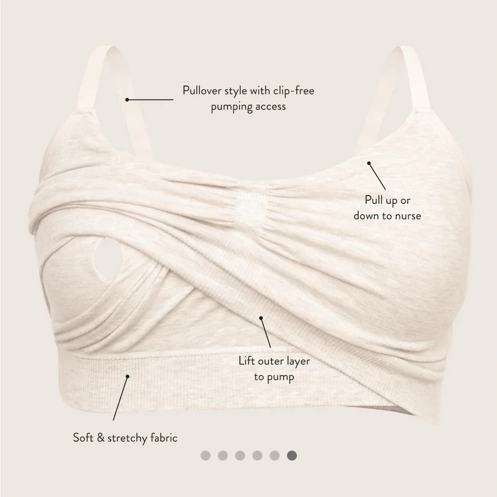 Kindred bravely Sublime Bamboo Hands-Free Pumping Lounge & Sleep Bra - Picture 5 of 6